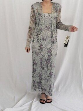 Floral Lace Maxi Dress